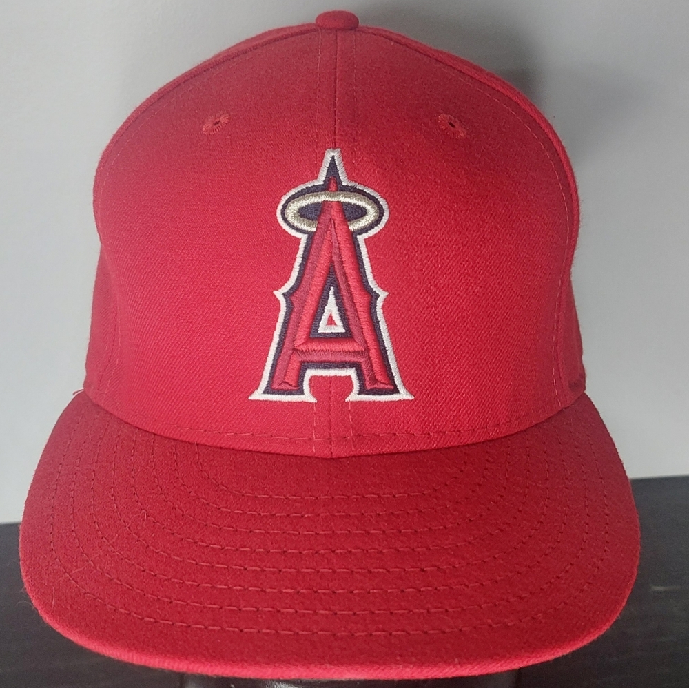 Anaheim Angels Baseball Ballcap New Era 7 3/8 Sized Hat Gently Used MLB